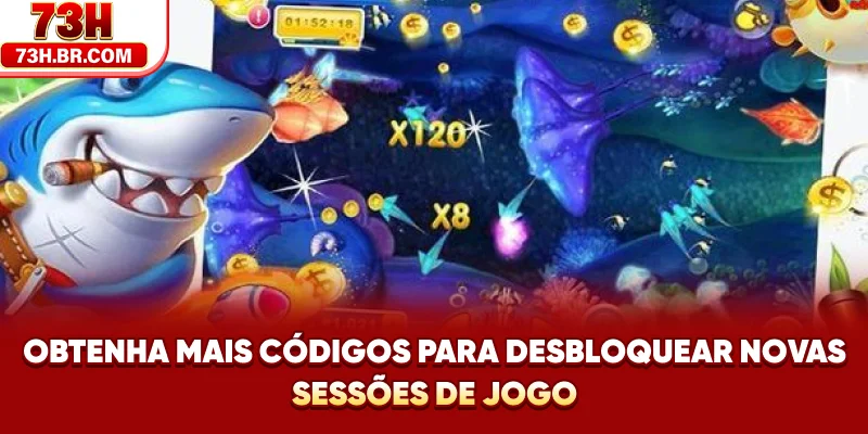 Obtenha mais códigos para desbloquear novas sessões de jogo