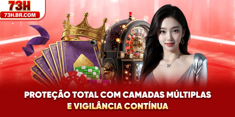 Proteção total com camadas múltiplas e vigilância contínua
